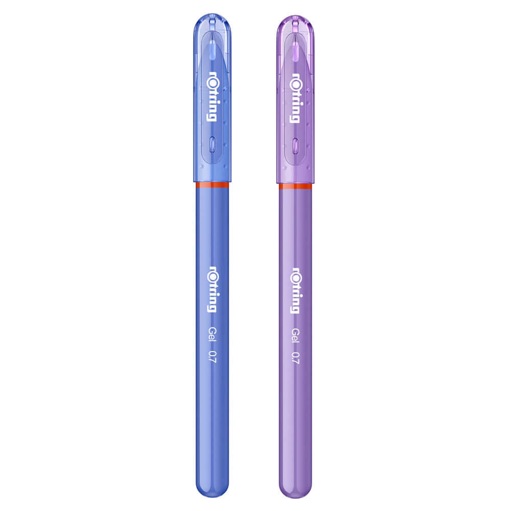 Set roller cu gel Rotring, albastru, mov Set roller cu gel Rotring, albastru, mov